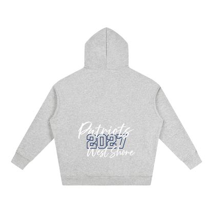 Cursive Front West Shore Oversize Fleeced Hoodie