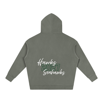 Cursive Front Seahawks Oversize Fleeced Hoodie