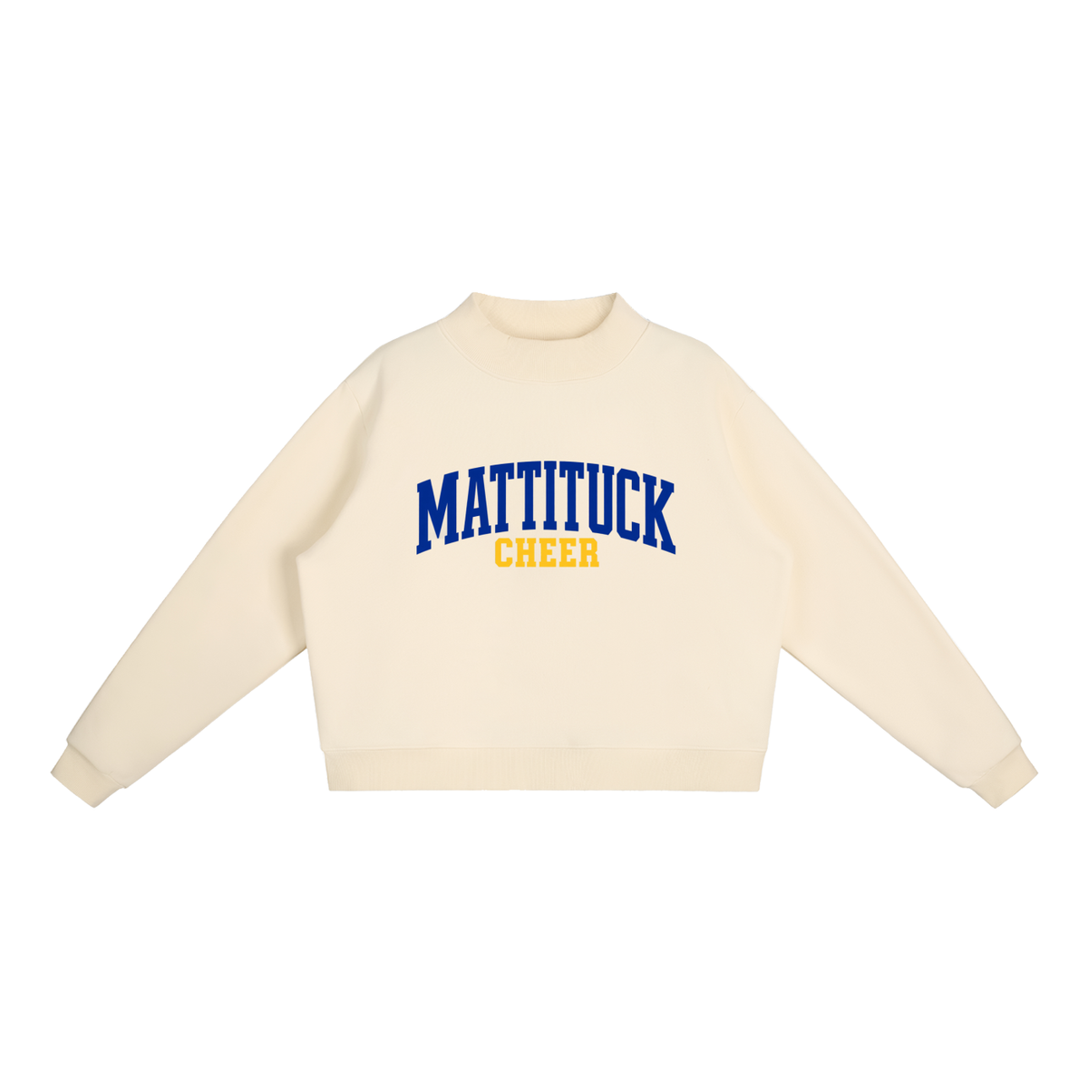 Basic 1 Mattituck Essential Fleece Mock-Neck Crew Sweatshirt