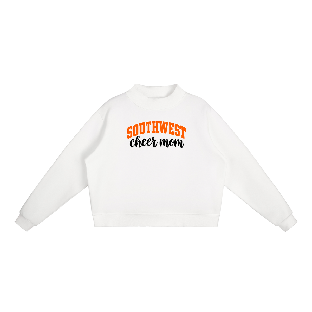 Essential Fleece Mock-Neck Crew Sweatshirt