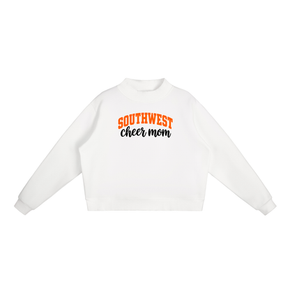 Essential Fleece Mock-Neck Crew Sweatshirt