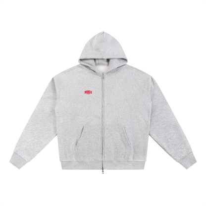 Simple UNLV Essential Fleece Zip-Through Hoodie