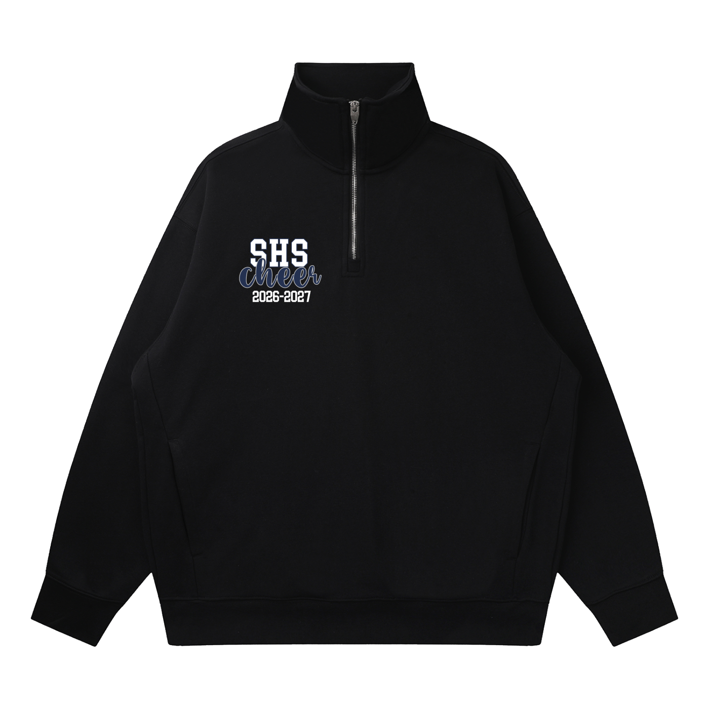 Quarter-Zip Drop Shoulder Sweatshirt
