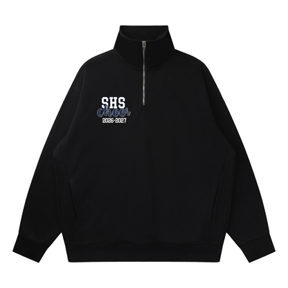 Quarter-Zip Drop Shoulder Sweatshirt
