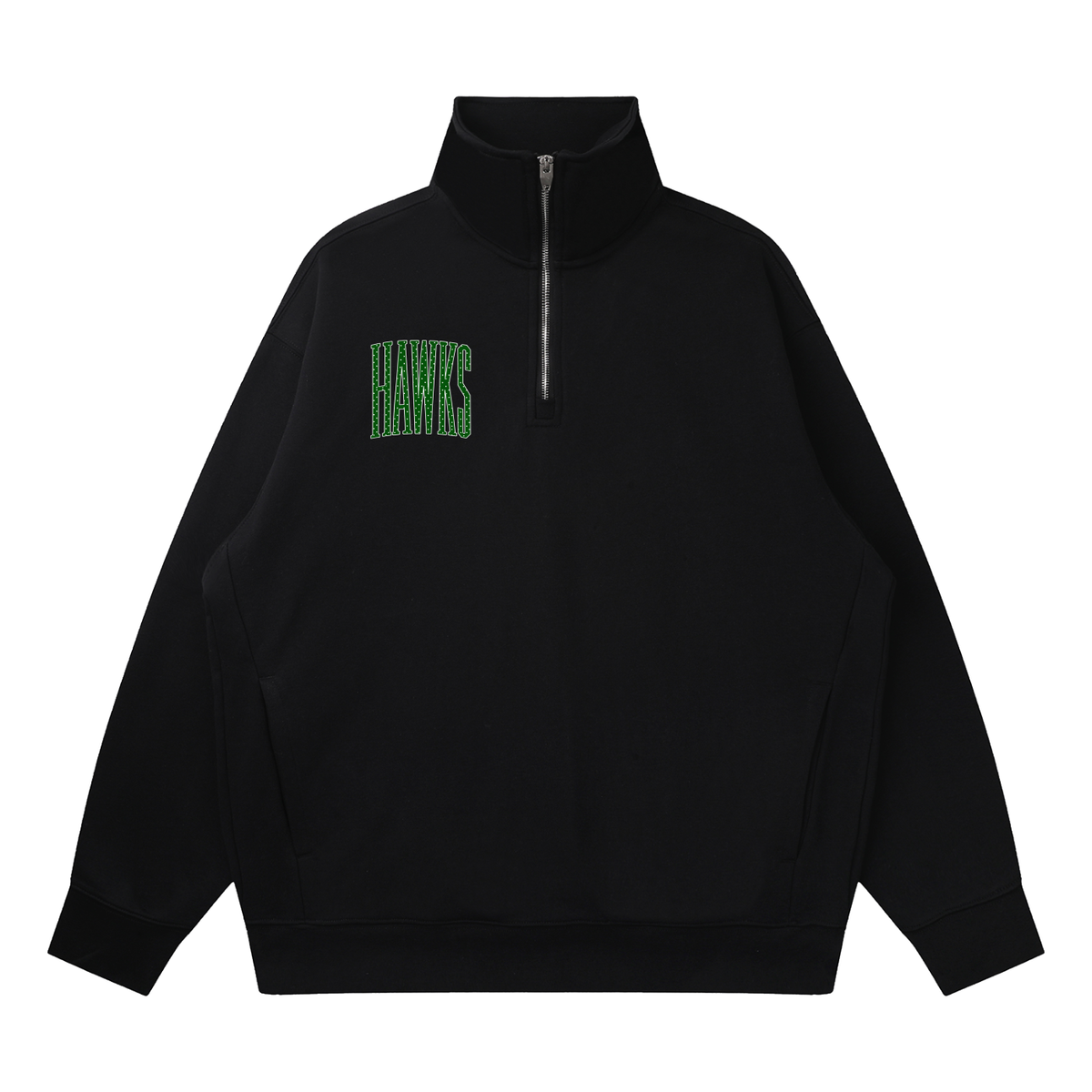 Quarter-Zip Drop Shoulder Sweatshirt