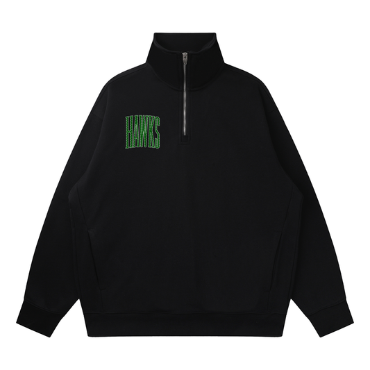 Quarter-Zip Drop Shoulder Sweatshirt