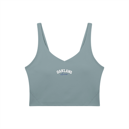 Cursive Oakland Middle Women's V-Neck Yoga Sports Bra