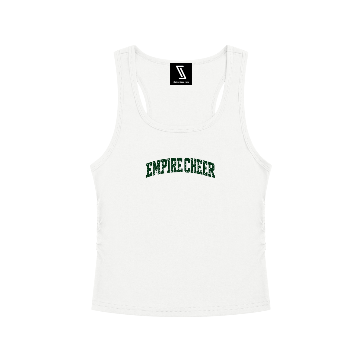 Polka Dot Empire Women’s Ruched Tank Top