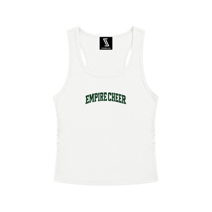 Polka Dot Empire Women’s Ruched Tank Top