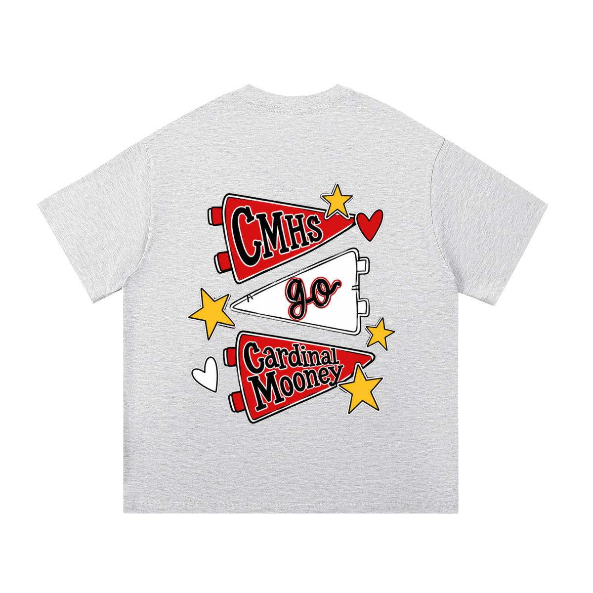 Lets Go Cardinal Mooney Essential Oversized Cotton T-Shirt