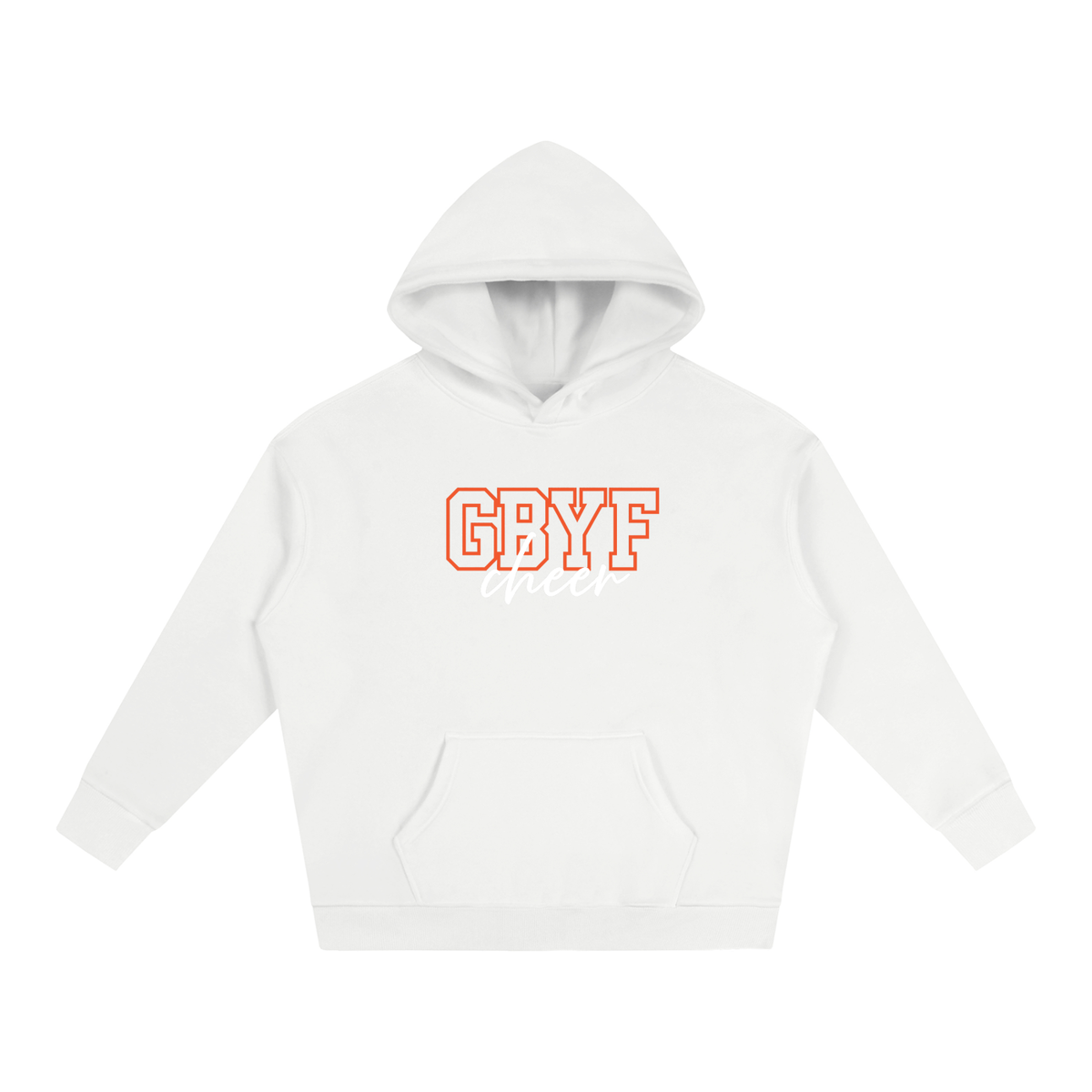 Cursive Front Green Bulldogs Oversize Fleeced Hoodie