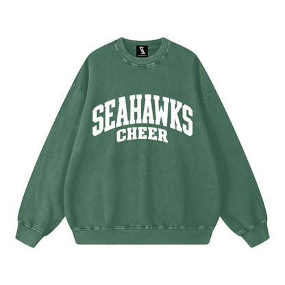 Seahawks Snow Washed Oversized Sweatshirt