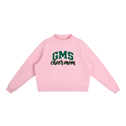 Cheer Mom Gladeville Essential Fleece Mock-Neck Crew Sweatshirt (printed)