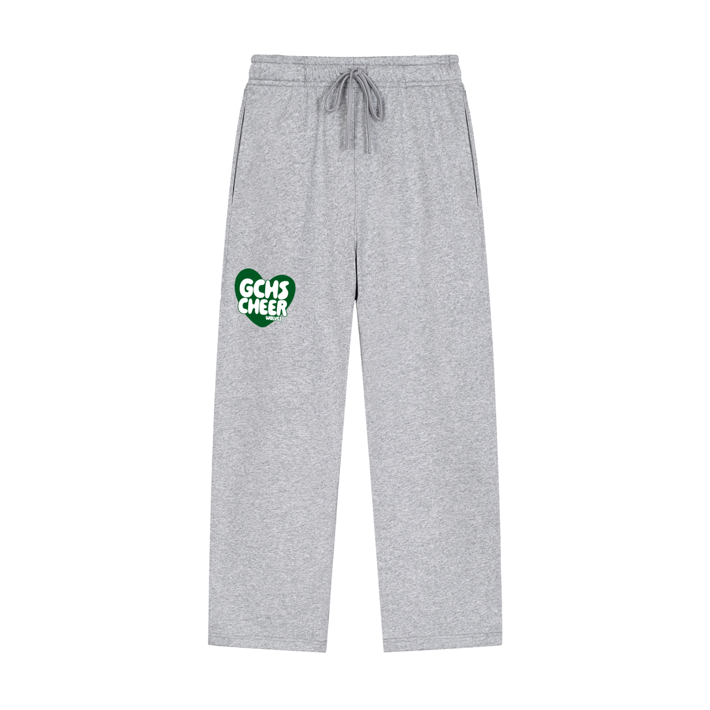Heart Straight-Leg Sweatpants