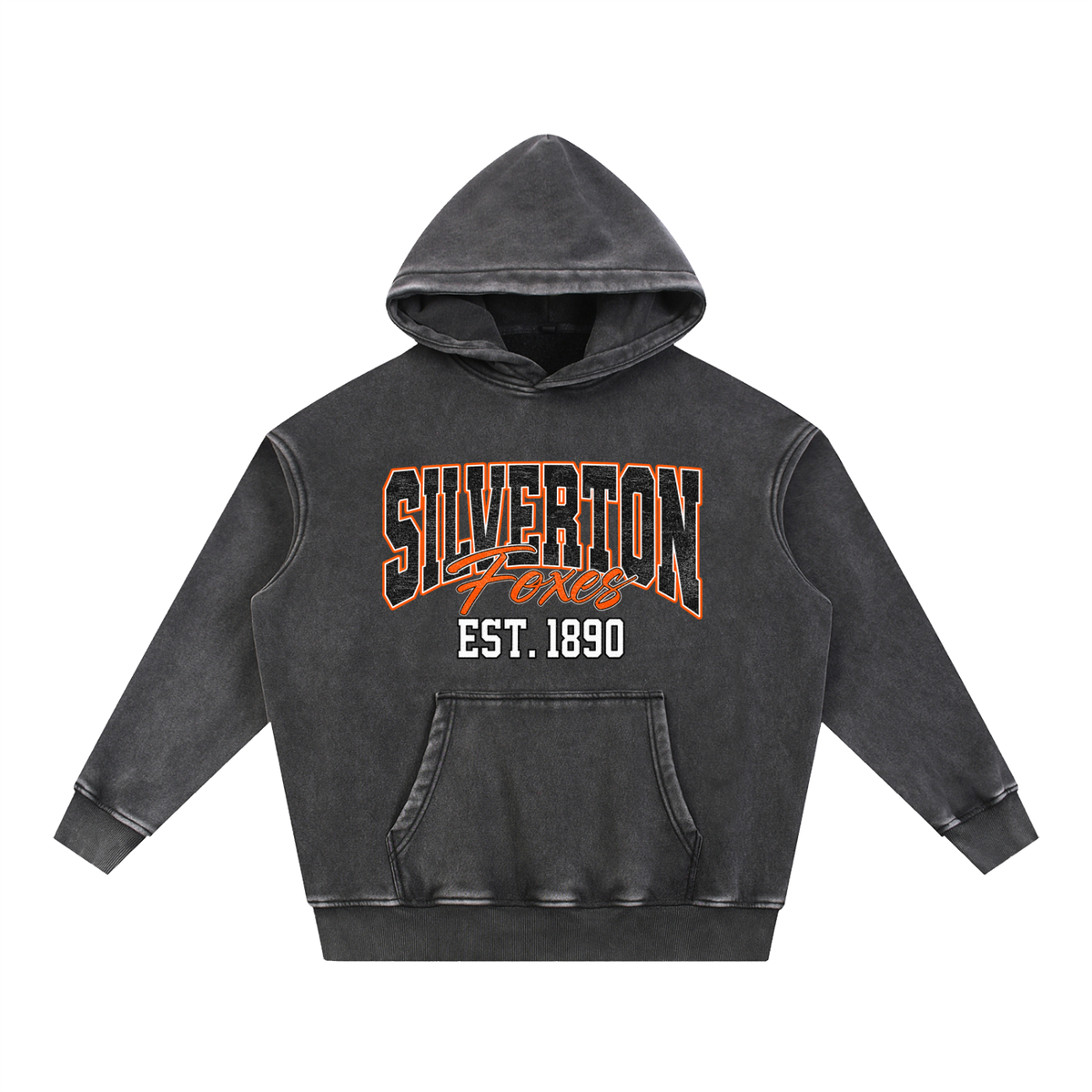 Snow Wash Fleece Oversize Hoodie