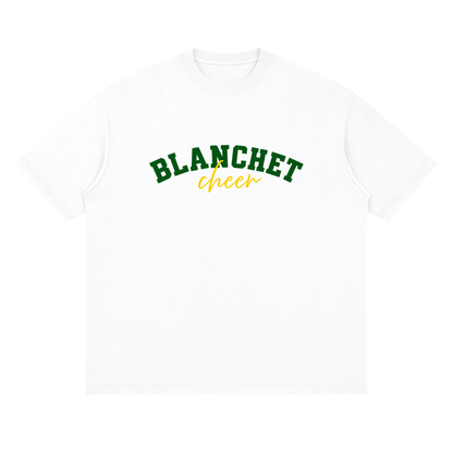 Cursive Blanchet Oversized Drop Shoulder T-Shirt