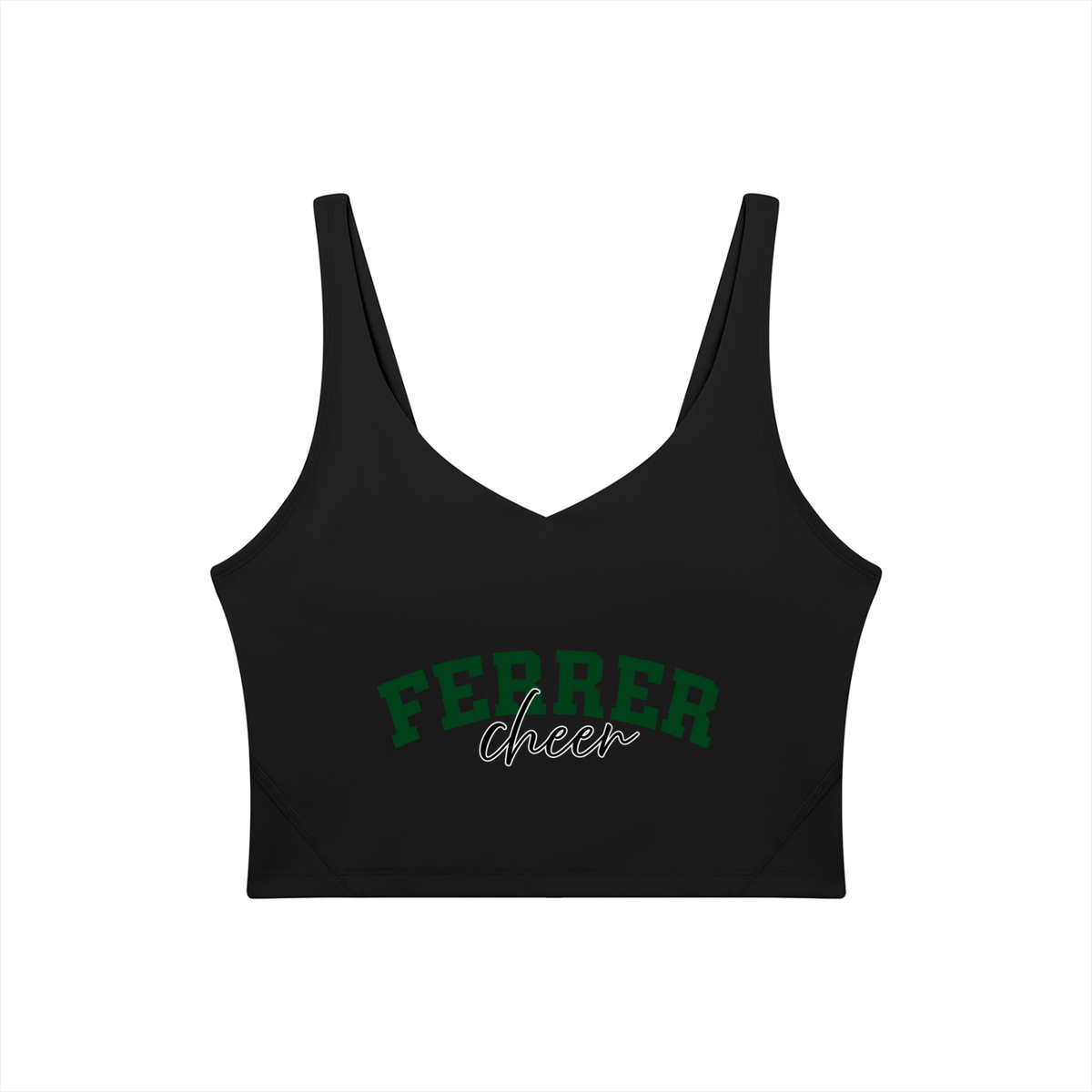 Cursive St Vincent Ferrer Women's V-Neck Yoga Sports Bra