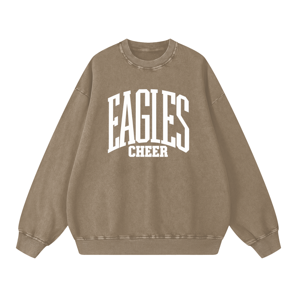 Basic 3 Oakland Middle Snow Washed Oversized Sweatshirt