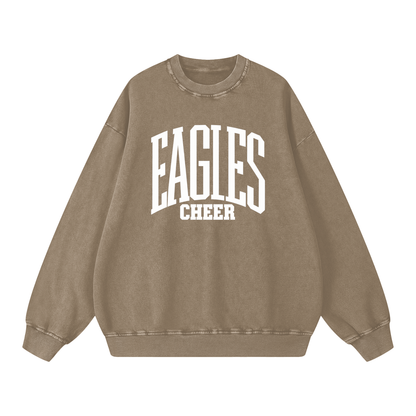 Basic 3 Oakland Middle Snow Washed Oversized Sweatshirt