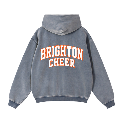 Zip-Through Boxy Fleece Hoodie