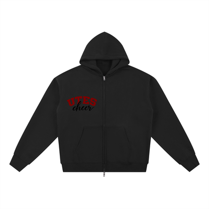 Classic Utes Zip-Through Boxy Fleece Hoodie