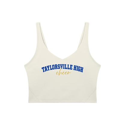 Cursive Taylorsville Women's V-Neck Yoga Sports Bra
