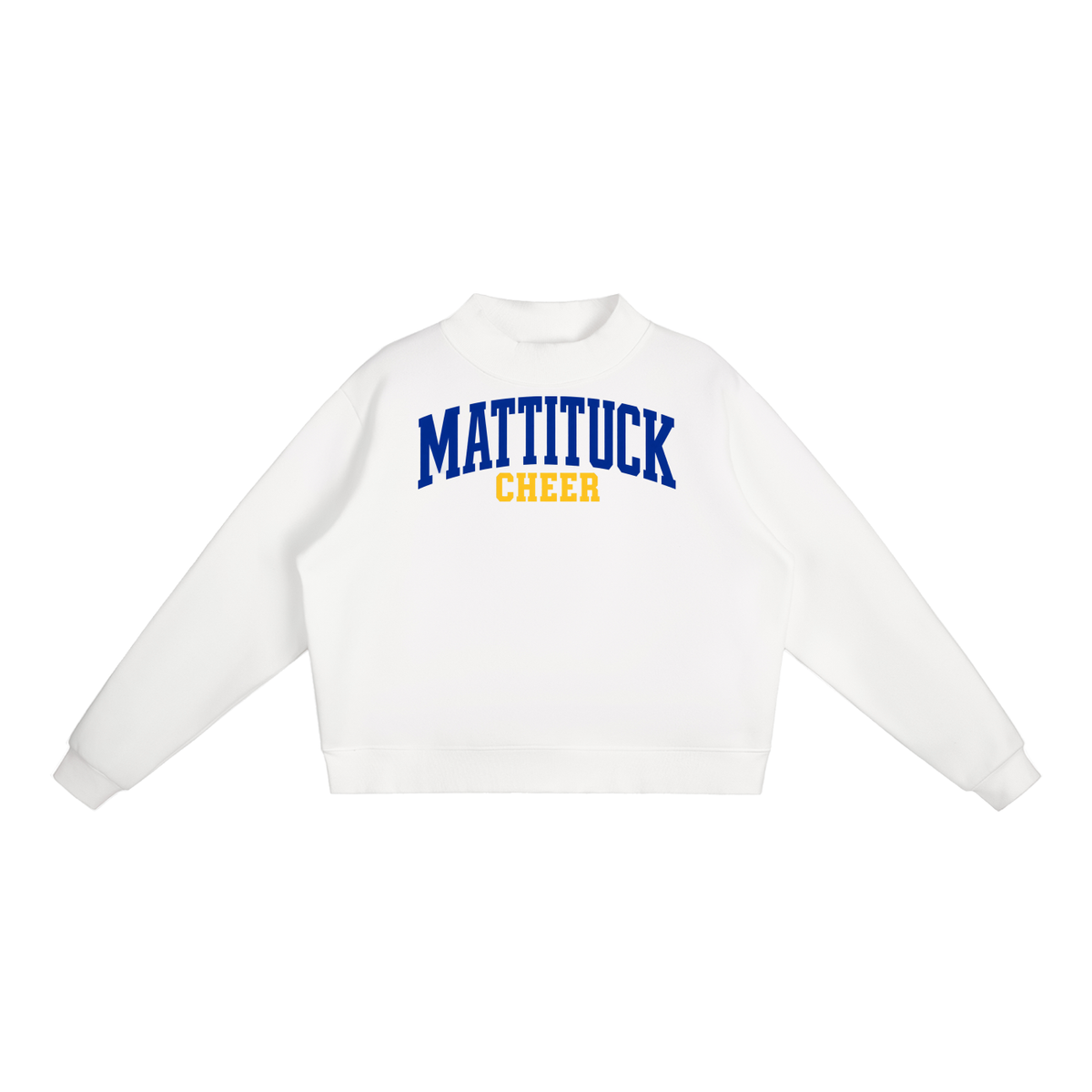 Basic 1 Mattituck Essential Fleece Mock-Neck Crew Sweatshirt