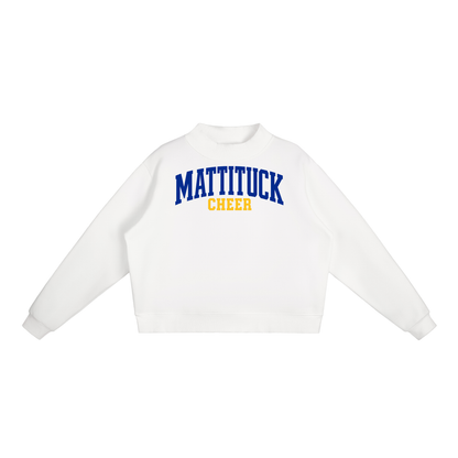 Basic 1 Mattituck Essential Fleece Mock-Neck Crew Sweatshirt