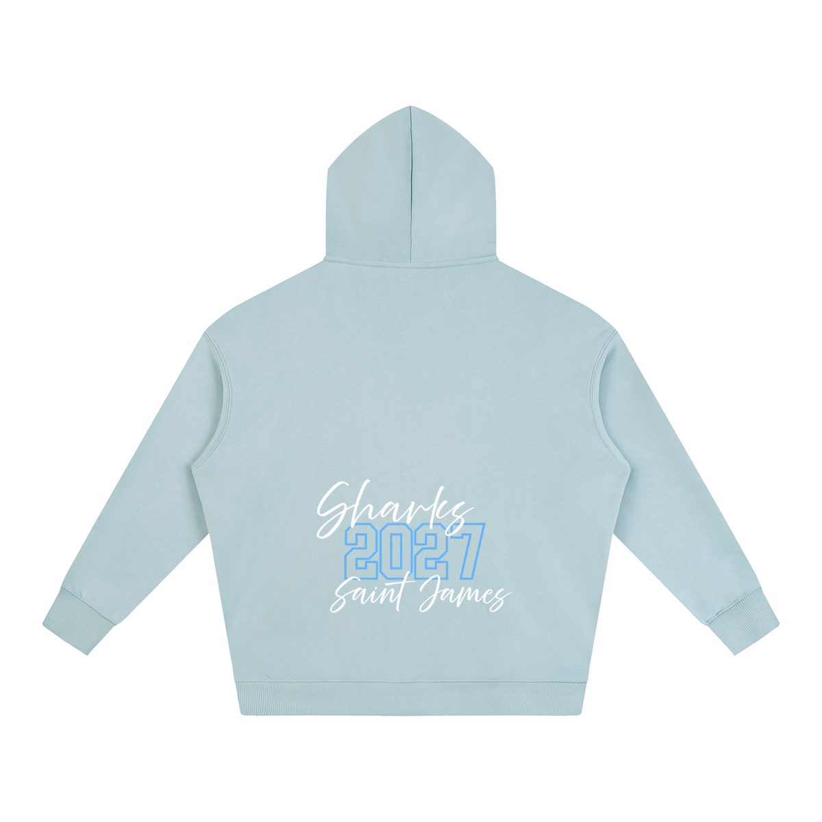 Cursive Front Saint James Oversize Fleeced Hoodie