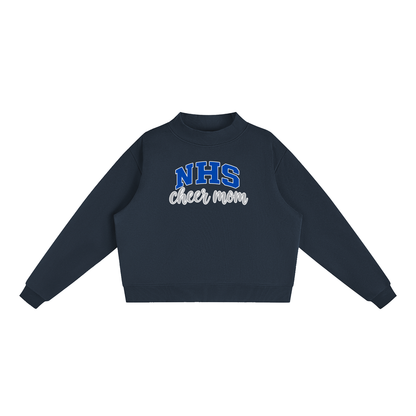 Cheer Mom Nolensville Essential Fleece Mock-Neck Crew Sweatshirt (printed)