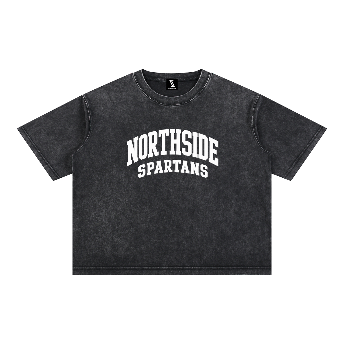 Basic 2 White Northside Mineral Wash Boxy Cotton T-Shirt