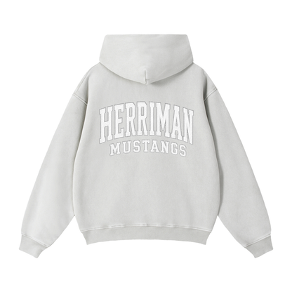 Zip Up Boxy Fleece Hoodie