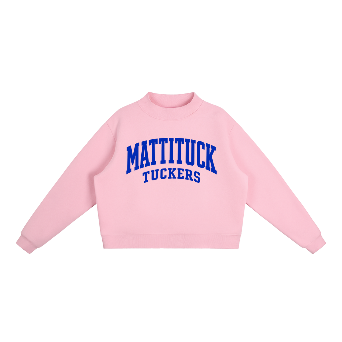 Basic 2 Mattituck Essential Fleece Mock-Neck Crew Sweatshirt