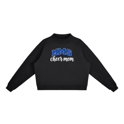 Cheer Mom Maysville Essential Fleece Mock-Neck Crew Sweatshirt (printed)