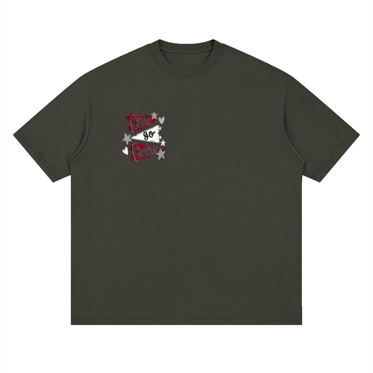 Lets Go Chatfield Oversized Drop Shoulder T-Shirt