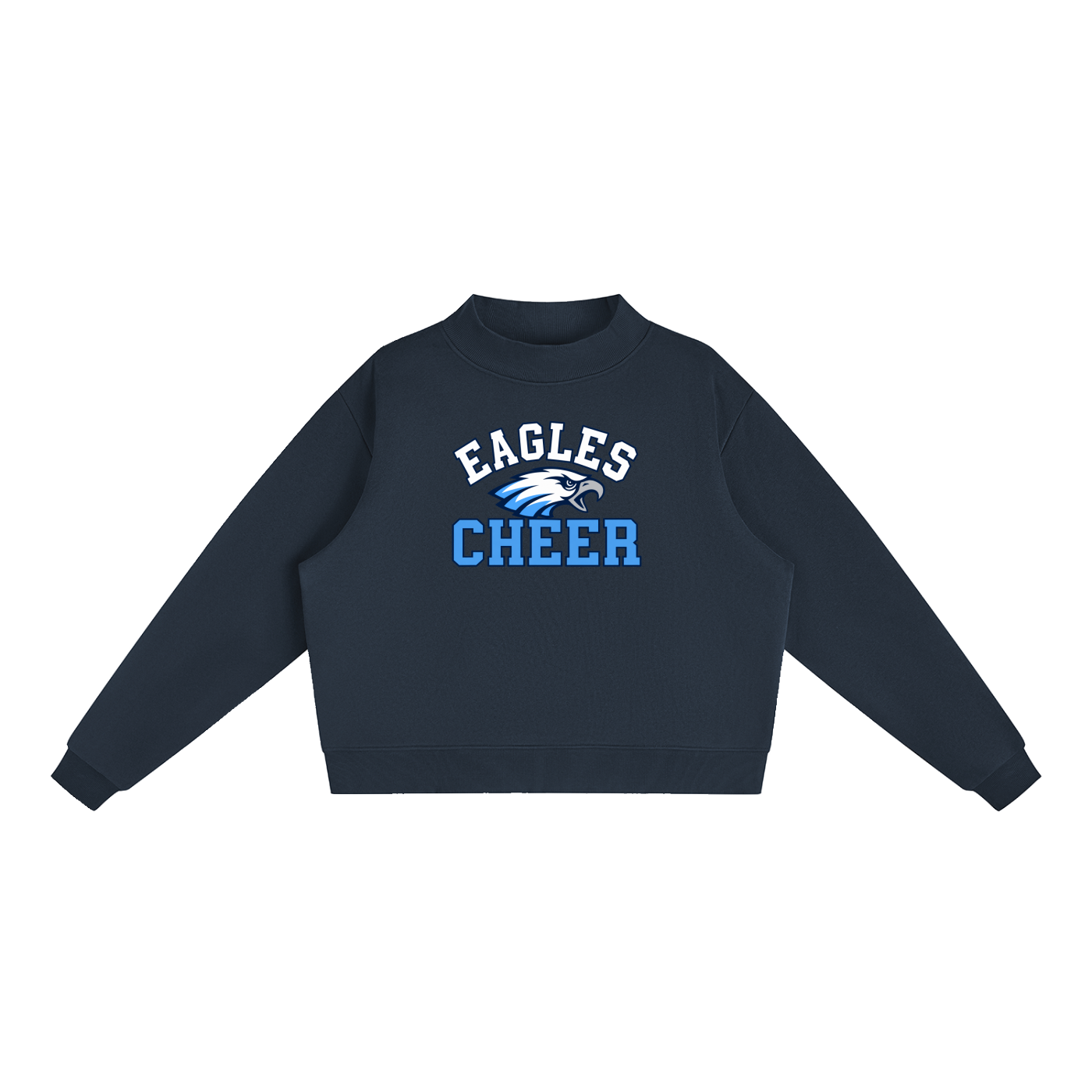 Essential Fleece Mock-Neck Crew Sweatshirt