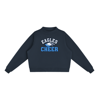 Essential Fleece Mock-Neck Crew Sweatshirt