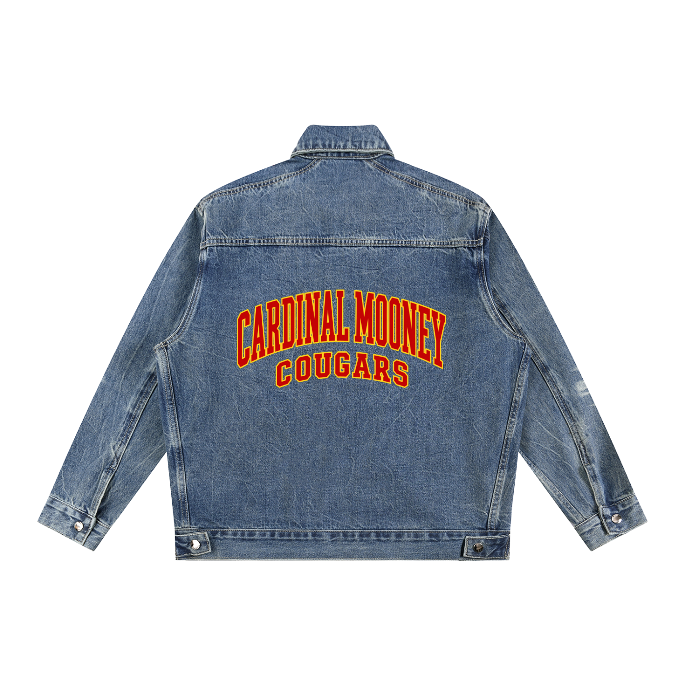 Basic 2 Cardinal Mooney Vintage Wash Zip Up Denim Jacket