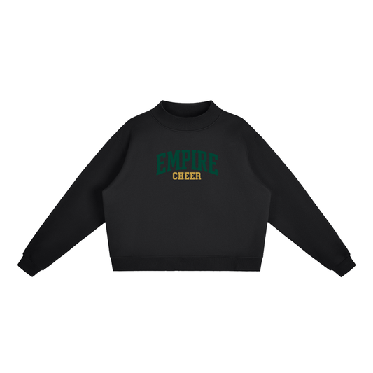 Basic 1 Empire Essential Fleece Mock-Neck Crew Sweatshirt (printed)