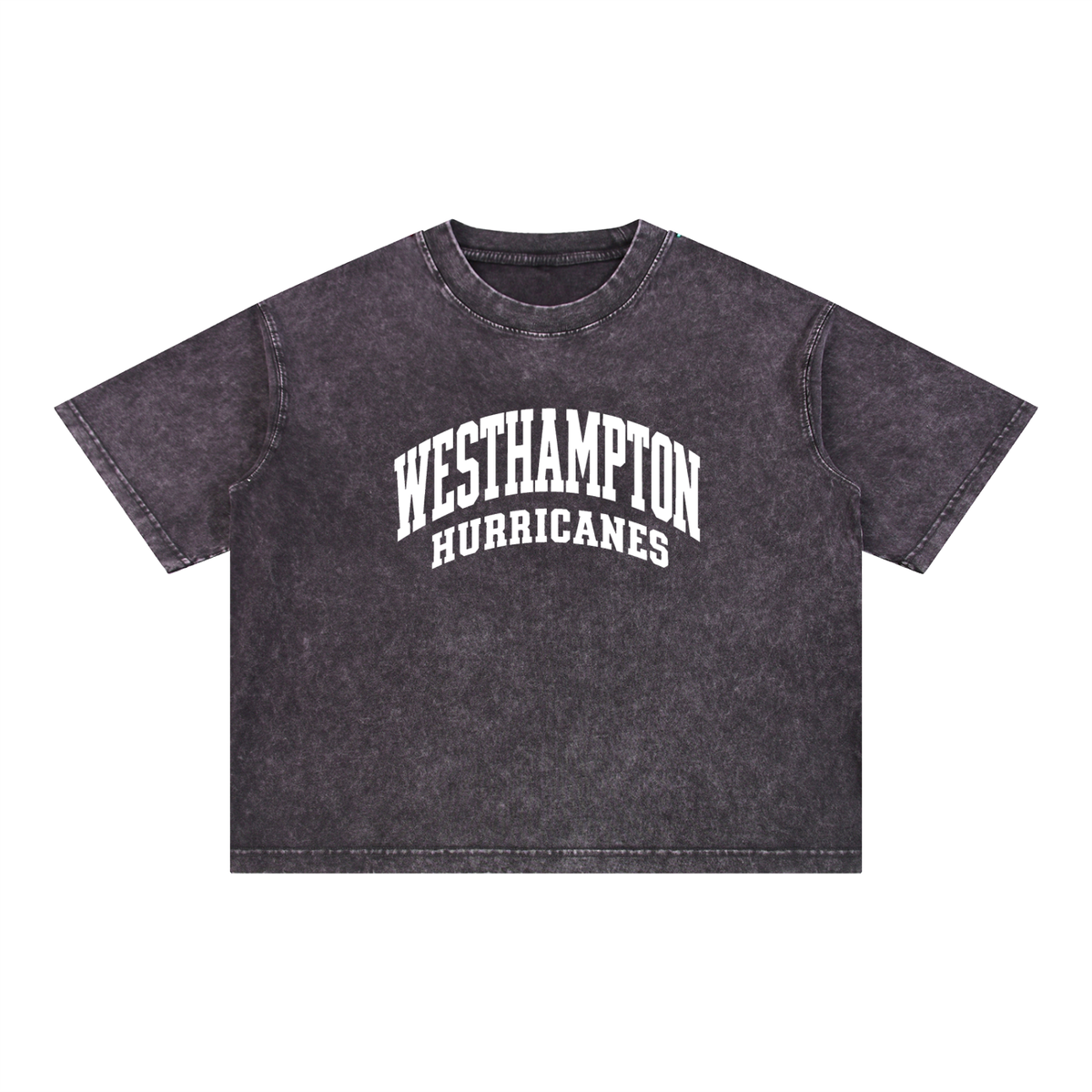 Basic 2 White Westhampton Mineral Wash Boxy Cotton T-Shirt