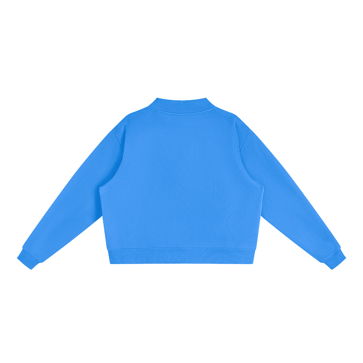 Essential Fleece Mock-Neck Crew Sweatshirt