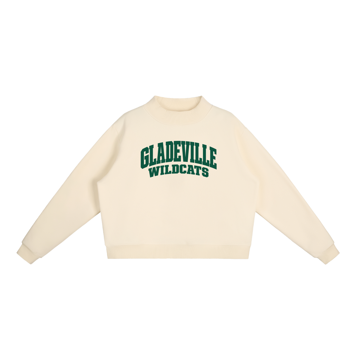 Essential Fleece Mock-Neck Crew Sweatshirt