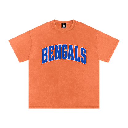 Snow Washed Oversized Cotton T-Shirt