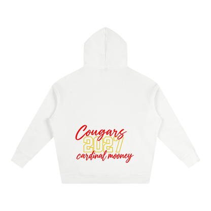 Cursive Front Cardinal Mooney Oversize Fleeced Hoodie