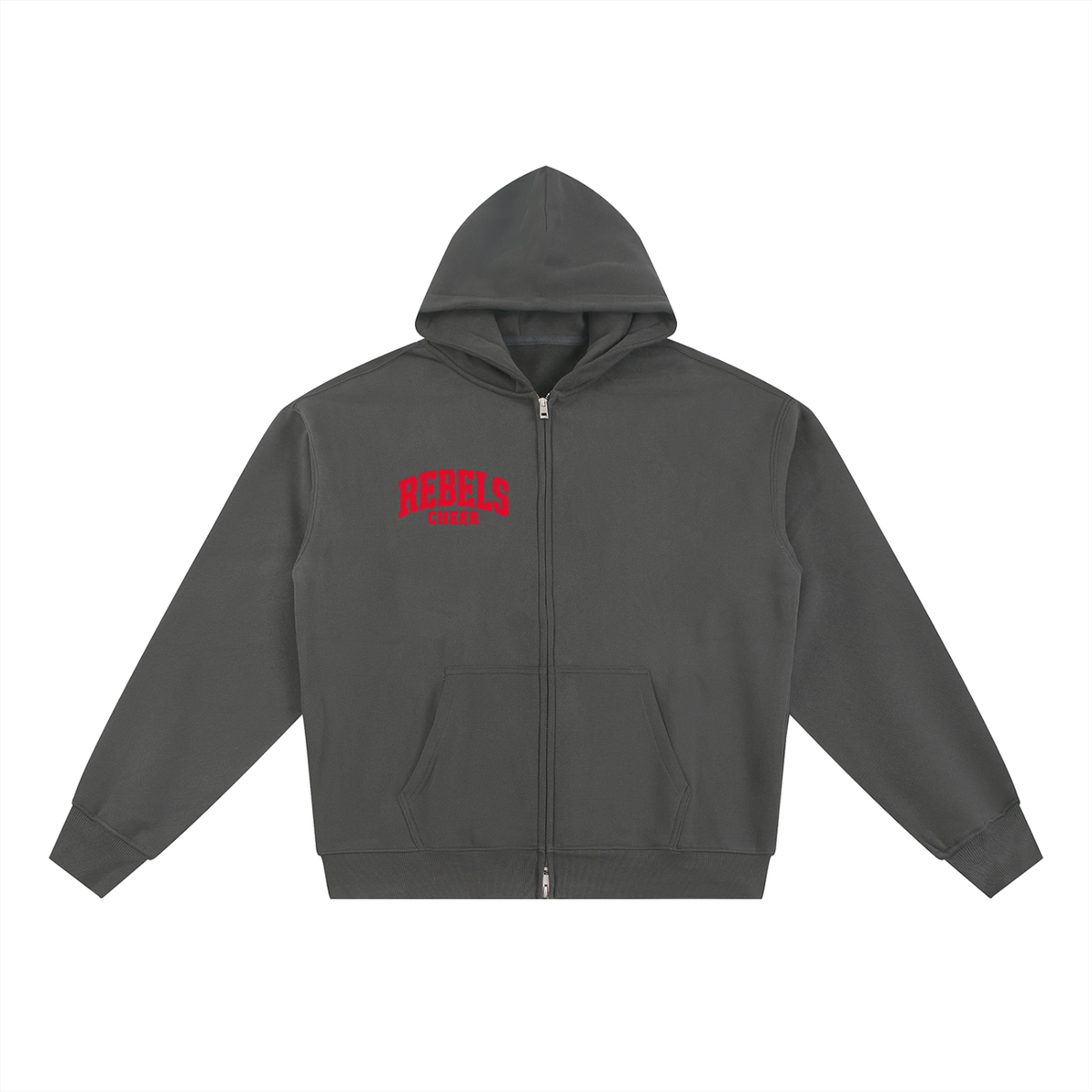Simple UNLV Essential Fleece Zip-Through Hoodie