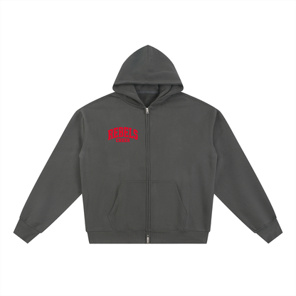 Simple UNLV Essential Fleece Zip-Through Hoodie