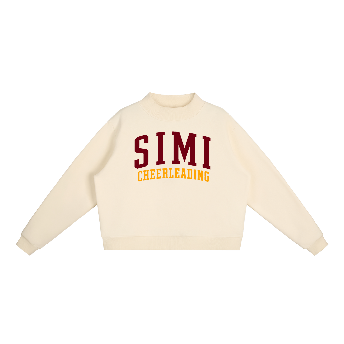 Basic 1 Simi Valley Essential Fleece Mock-Neck Crew Sweatshirt