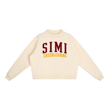 Basic 1 Simi Valley Essential Fleece Mock-Neck Crew Sweatshirt