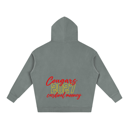 Cursive Front Cardinal Mooney Oversize Fleeced Hoodie