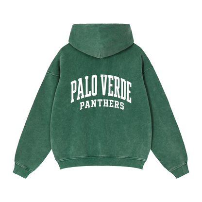 Zip-Through Boxy Fleece Hoodie
